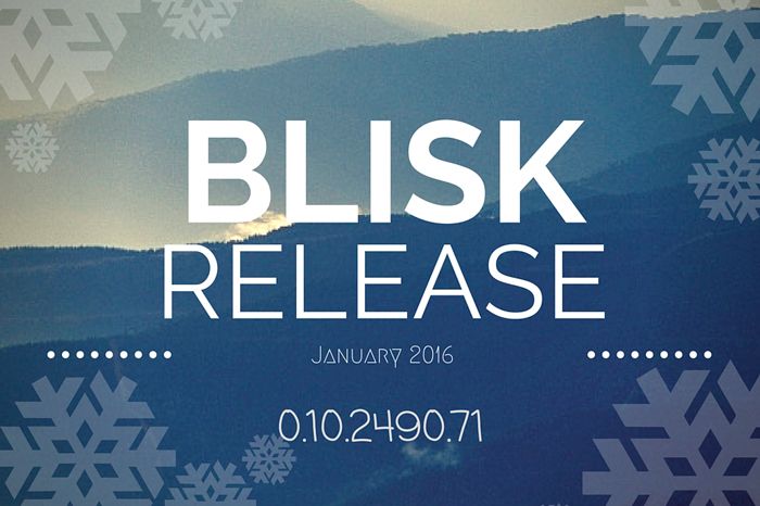 Blisk release January 2016