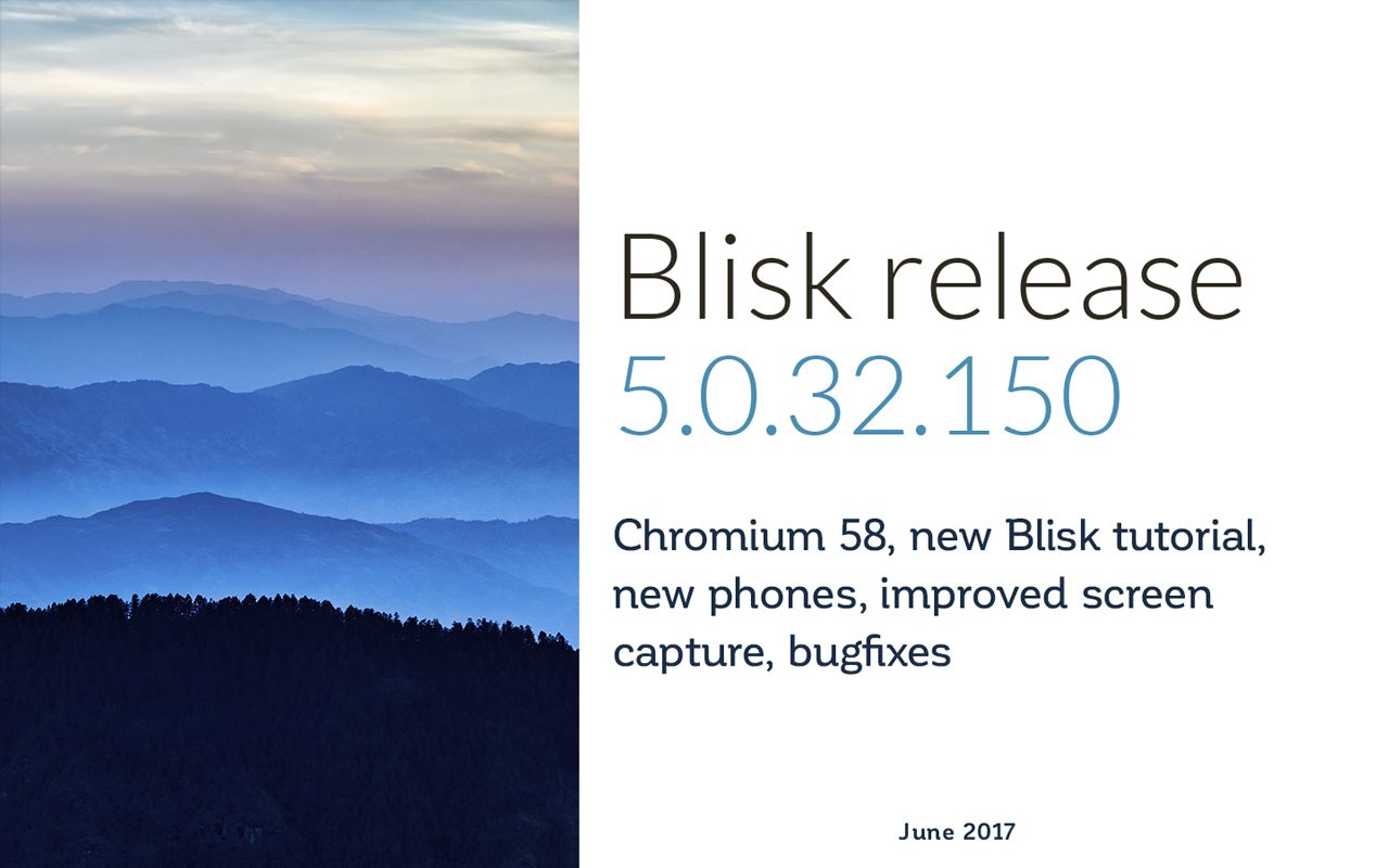 Blisk release June 2017